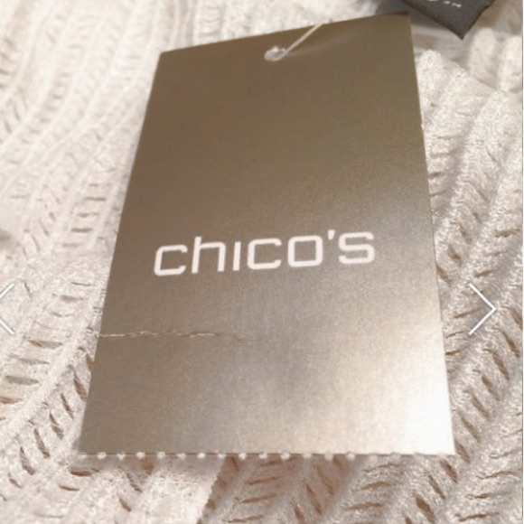 Chico’s Traveler White Knit Tilly Cardigan Jacket - Picture 6 of 7